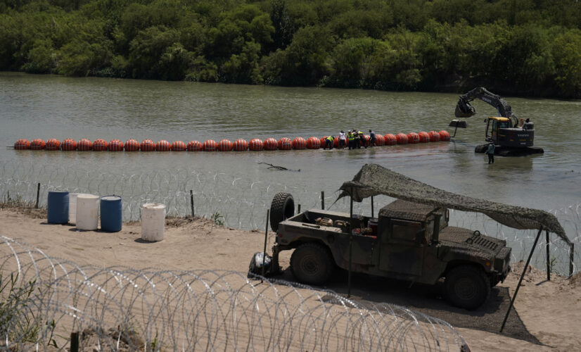 Department of Justice to sue Texas over floating Rio Grande border wall after the state refused to comply with a request to remove the barricade.