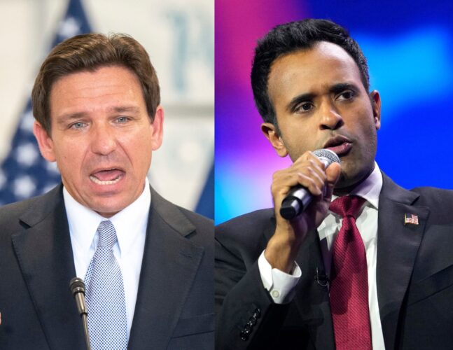 The race to become the Republican presidential candidate gets interesting as a recent national poll shows Vivek Ramaswamy and Florida Gov. Ron DeSantis tied for second place.