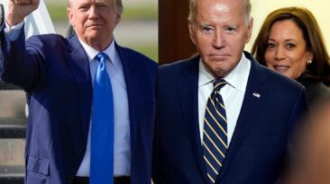 The favorability of Donald Trump has remained stable among the U.S. public, while President Joe Biden and Vice President Kamala Harris’ ratings significantly drop.