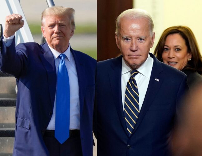The favorability of Donald Trump has remained stable among the U.S. public, while President Joe Biden and Vice President Kamala Harris’ ratings significantly drop.