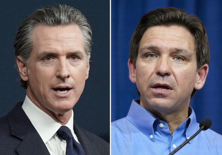 Florida Governor Ron DeSantis and California Governor Gavin Newsom have agreed to a televised debate, pitting the ideas of Right and Left against each other. | (AP Photo, File)