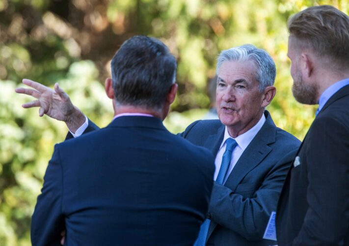 Federal Reserve Chairman Jerome Powell spoke about inflation and interest rates at the central bank's annual gathering in Jackson Hole, Wyoming on Friday. (AP Photo/Amber Baesler, File)