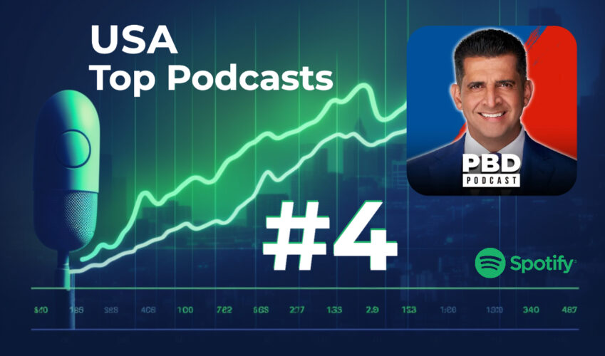 Patrick Bet-David and the PBD Podcast crew have been on a major run lately—and thanks to your support, the PBD Podcast is currently ranked #4 on Spotify!