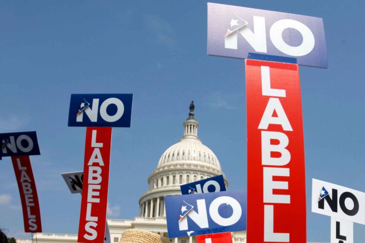 Political organization "No Labels," which aims to offer a third-party option for the 2024 presidential election, has won access to ballots in 10 states. (AP Photo/Jacquelyn Martin, File)