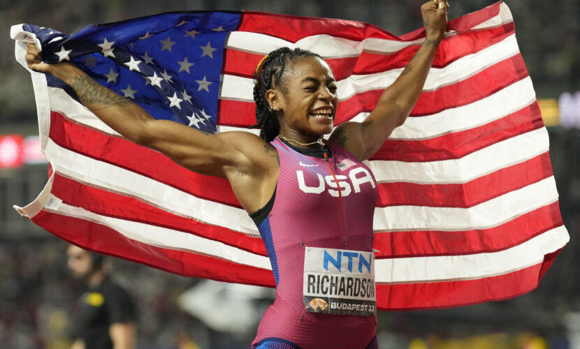 Sha’Carri Richardson took home the 100-meter gold at her debut at track and field's World Athletics Championships in Budapest, Hungary on Monday.