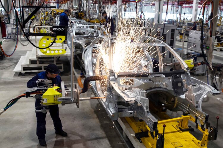 German factories reported a 11.7% decrease in orders for the month of July, much worse than the roughly 4% decline anticipated by economists polled in surveys. (AP Photo/Pavel Golovkin, Pool)