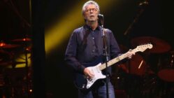 Rock Legend Eric Clapton held a private concert at a Los Angeles fundraiser for Robert F. Kennedy Jr., bringing in $2.2 million for the RFK campaign. (Photo by Robb Cohen/Invision/AP)