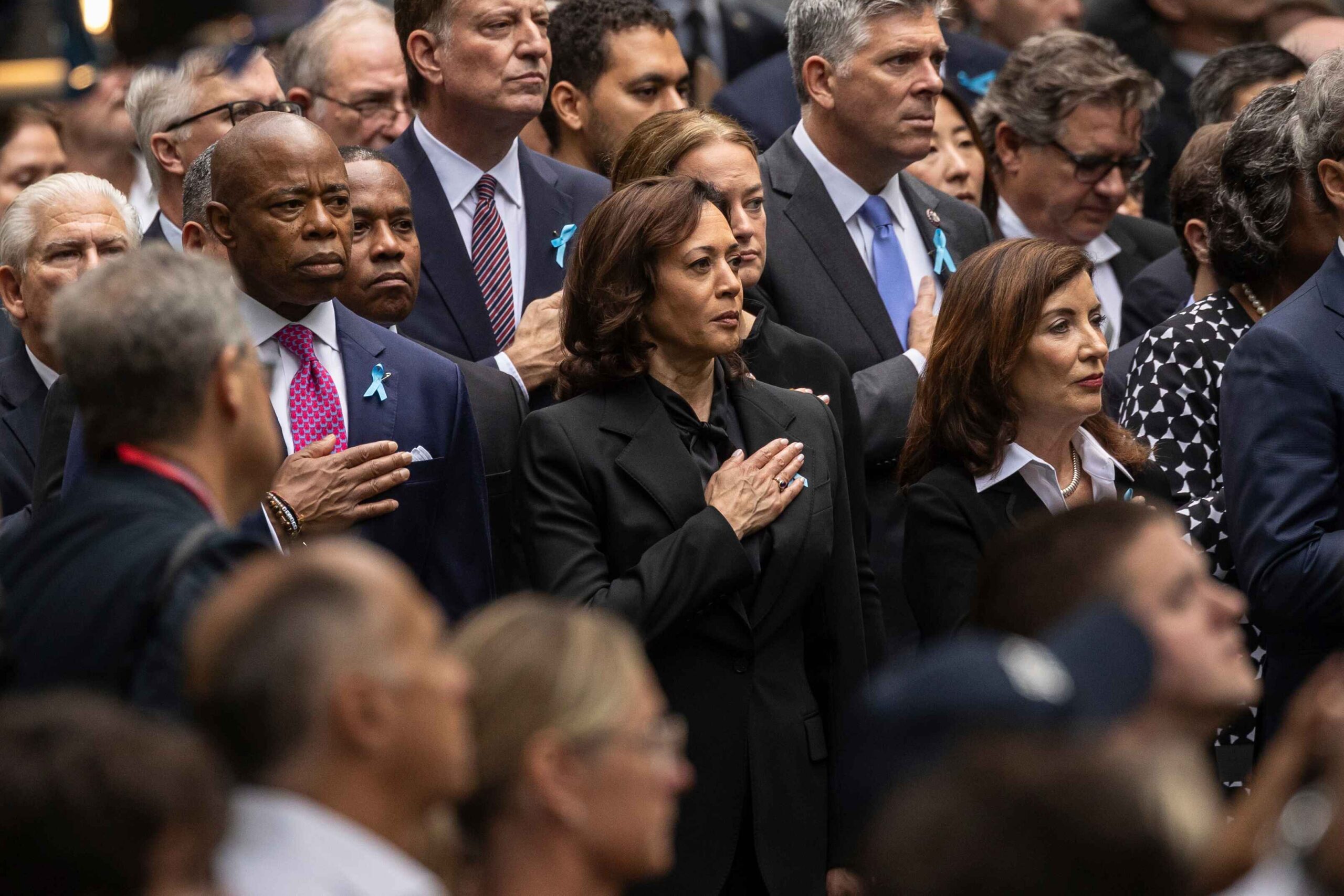 Joe Biden has become the first president not to appear at an official 9/11 memorial site on the anniversary of the attacks, prompting criticism from victims. (AP Photo/Yuki Iwamura)