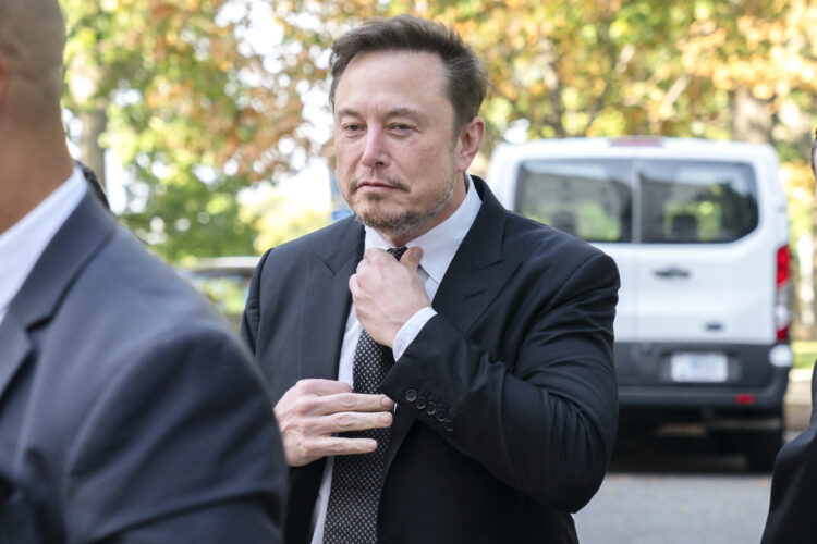Elon Musk announced on Monday that all X users will be required to make a “small monthly payment” in an effort to crack down on bot accounts on the platform. (AP Photo/Jacquelyn Martin)