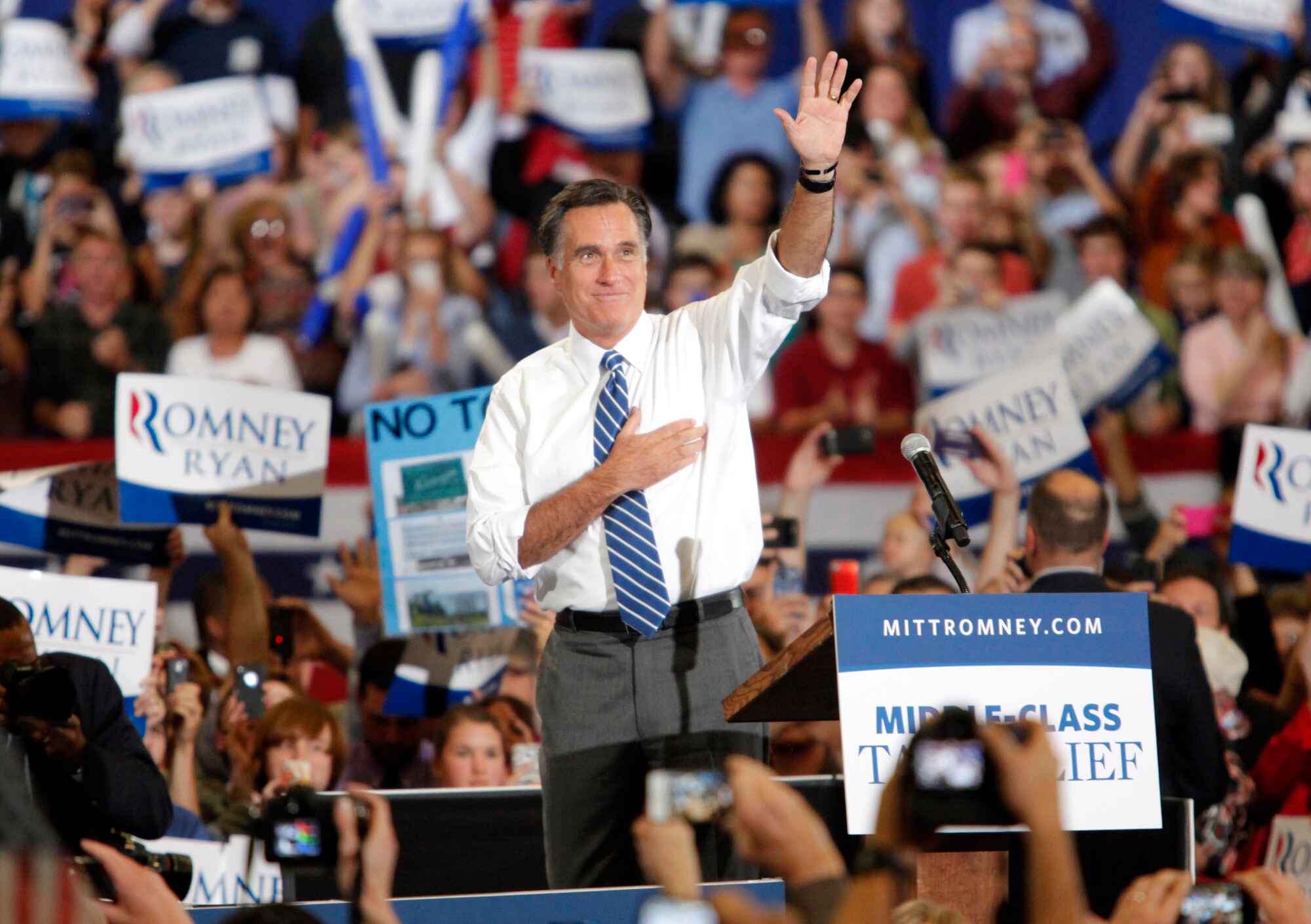 Utah Senator Mitt Romney announced that he will not seek a second term in 2024, calling on a new generation of leaders to rise up and replace Trump and Biden. (AP Photo/Matt Rose)