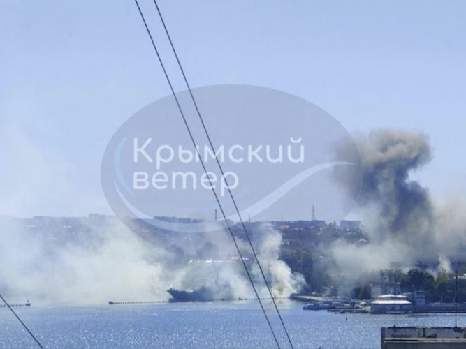 Russia’s Black Sea fleet headquarters in the city of Sevastopol, Crimea was struck in a Ukrainian missile attack on Friday. This was confirmed by the city Gov.