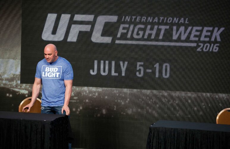 The UFC announced that Bud Light will be its official beer following a partnership it recently formed with Anheuser-Busch.