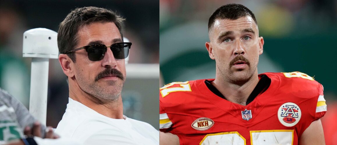New York Jets quarterback Aaron Rodgers made headlines yesterday by calling Kansas City Chiefs tight end Travis Kelce "Mr. Pfizer," referring to his commercial