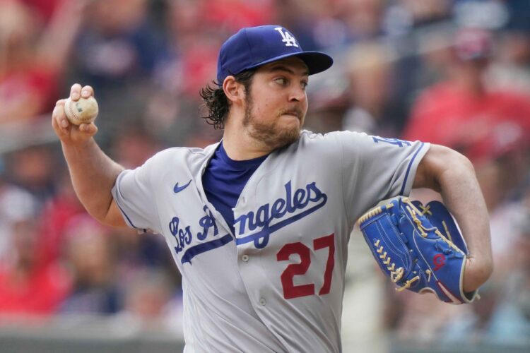 Former LA Dodgers pitcher Trevor Bauer spoke out about the false rape allegations filed by Lindsey Hill more than two years ago, leading to his MLB expulsion. (AP Photo/Brynn Anderson, File)