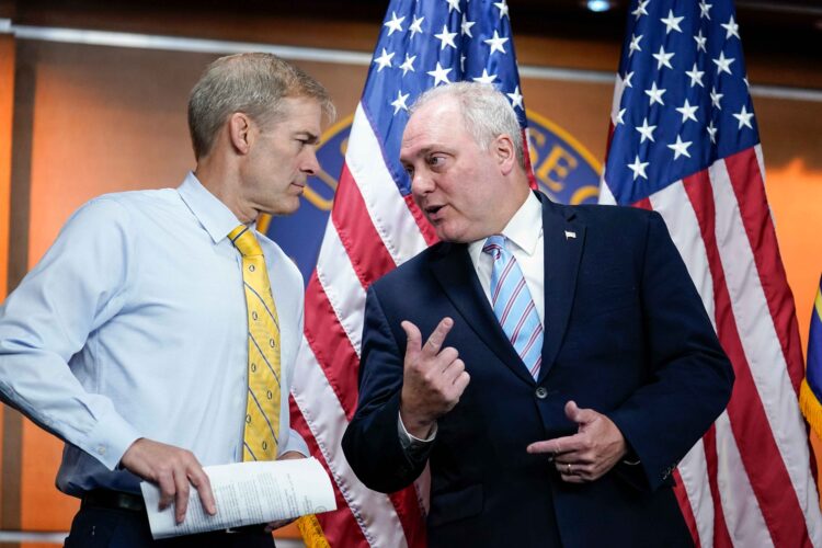 A Fox News forum for the candidates hoping to become Speaker of the House was canceled after members of Congress objected to the potential “media circus.” (AP Photo/J. Scott Applewhite, File)