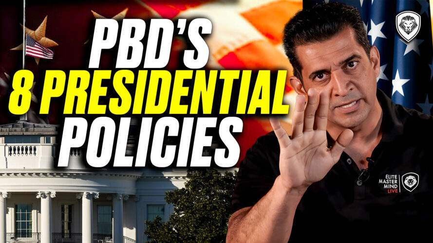 Patrick Bet-David gives his 8-step policy plan if he became President, including raising the retirement age, cutting welfare, and closing the border.