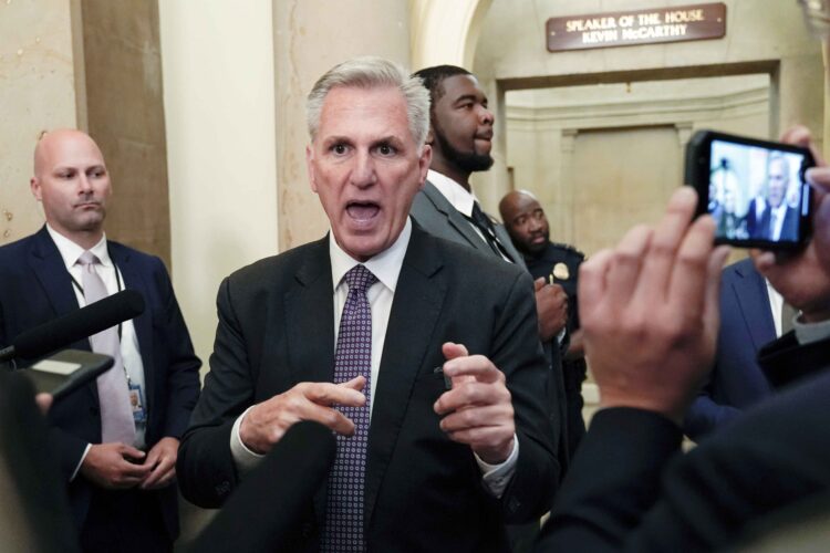 Kevin McCarthy (R-CA), who was ousted from his seat in early October, reportedly shoved one of the eight Republican Congressmen who voted him out as Speaker.