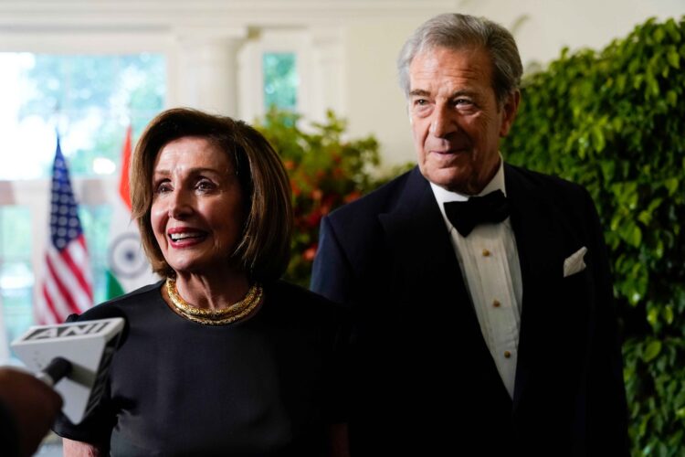Former Speaker Nancy Pelosi and her husband Paul Pelosi made a multi-million-dollar investment in Nvidia despite calls to ban members of Congress from trading. (AP Photo/Jacquelyn Martin)