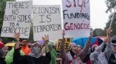 Muslims in nine swing states launched the #AbandonBiden campaign to punish President Joe Biden for his failure to negotiate a ceasefire in the Israel-Hamas war. (AP Photo/Jose Luis Magana)