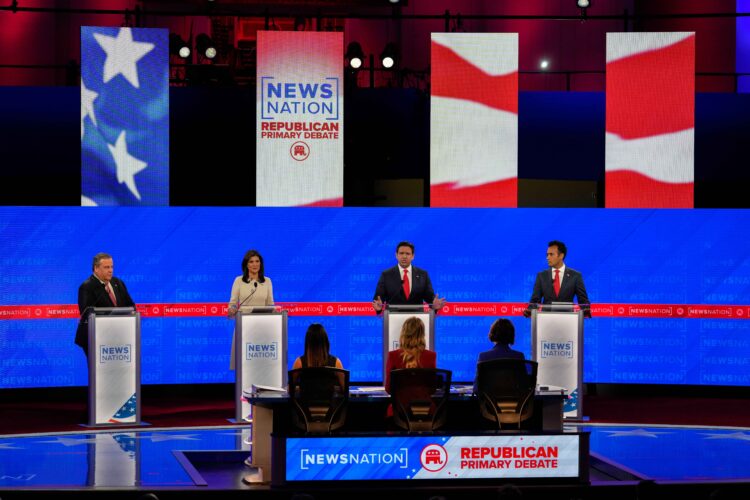 At the fourth—but not final—Republican primary debate in Tuscaloosa, Alabama, four presidential candidates fought to make their case before the Iowa Caucuses.