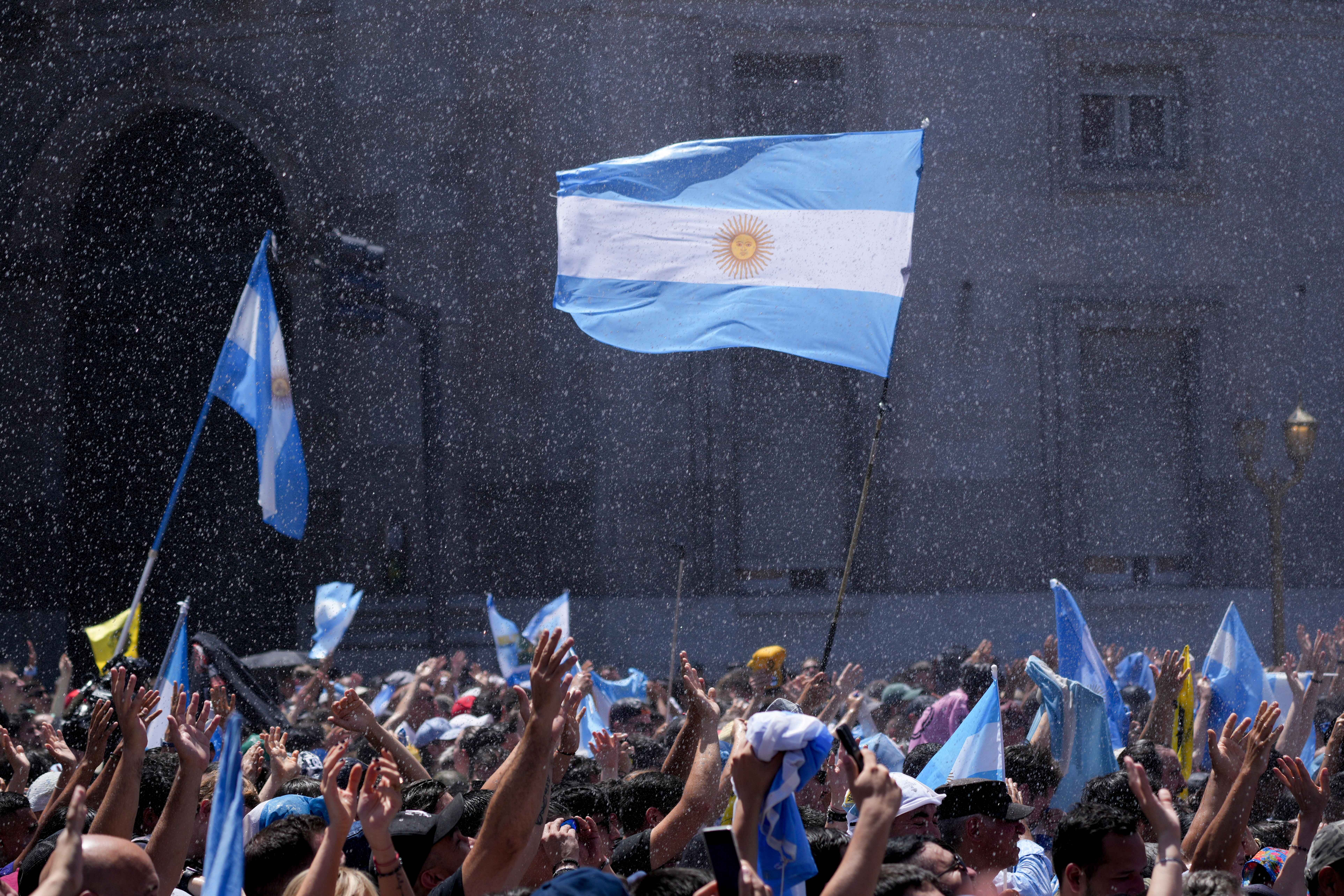 Libertarian Javier Milei was sworn in as President of Argentina on Sunday, following through on his “chainsaw strategy” to downsize the country’s government. (AP Photo/Matilde Campodonico)