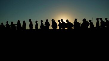 Eagle Pass, Texas saw a record 12,600 migrants at the Southern border on Monday, outnumbering border patrol agents and overwhelming processing centers. (AP Photo/Eric Gay, File)