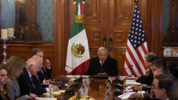 Officials in the government of Mexico met with a delegation from the U.S. to discuss the ongoing migrant crisis at the border.
