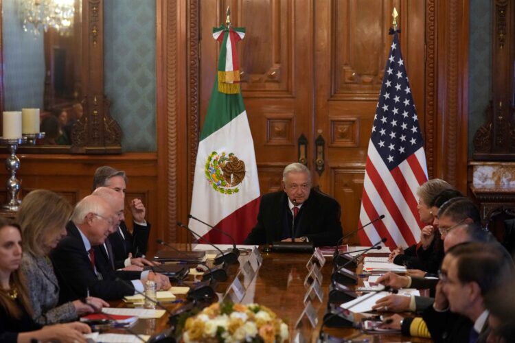 Officials in the government of Mexico met with a delegation from the U.S. to discuss the ongoing migrant crisis at the border.
