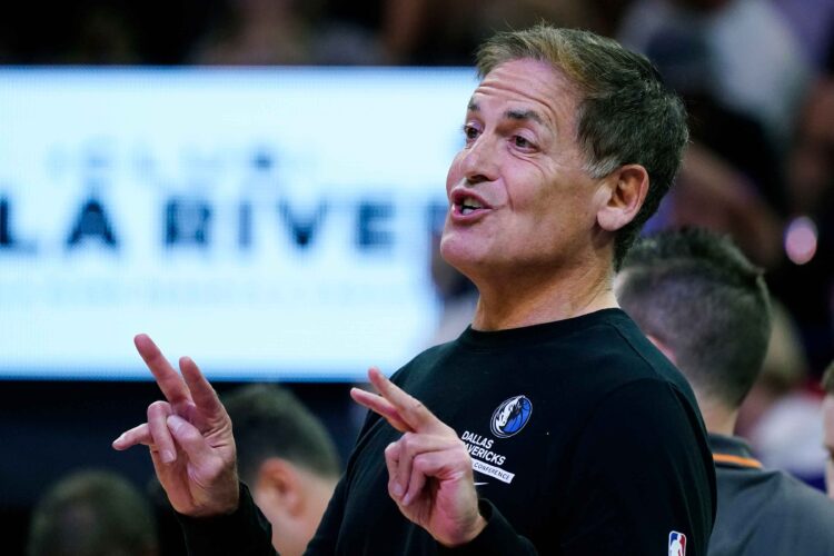 Posts from Mark Cuban defending DEI hiring policies set off a "chef's kiss" of backlash from the Equal Employment Opportunity Commission and a US Senator. (AP Photo/Ross D. Franklin)