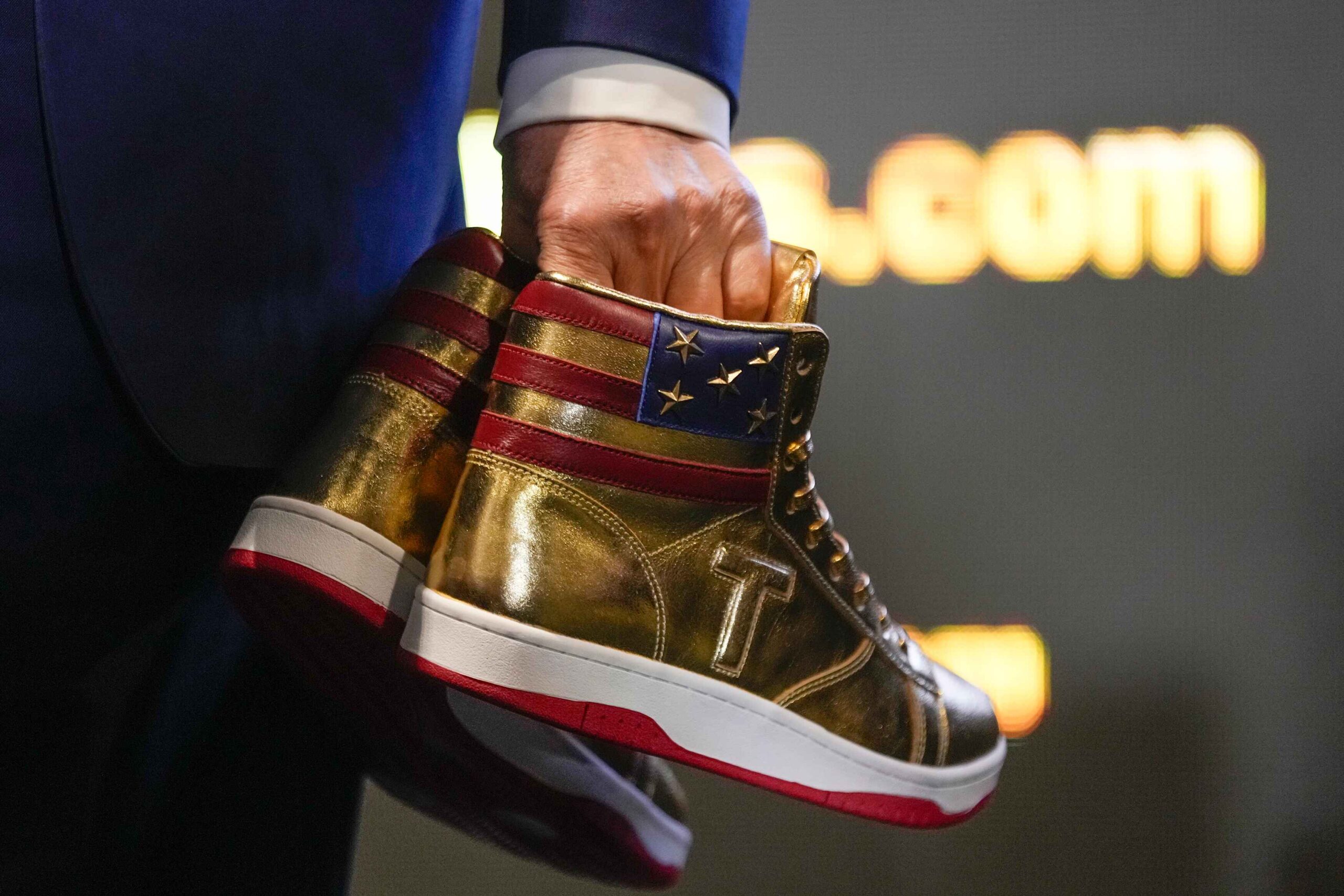 Former President Donald Trump has released a line of sneakers, with the signature one among them—the “Never Surrender High-Top Sneaker”—selling out within hours of release.