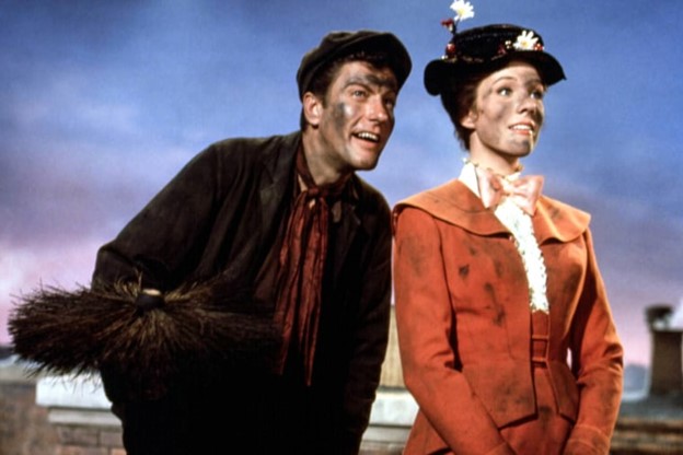 The British Board of Film Classification (BBFC) increased the age rating for the classic 1964 film “Mary Poppins” over its use of obscure "derogatory language." (Donaldson Collection / Getty Images)
