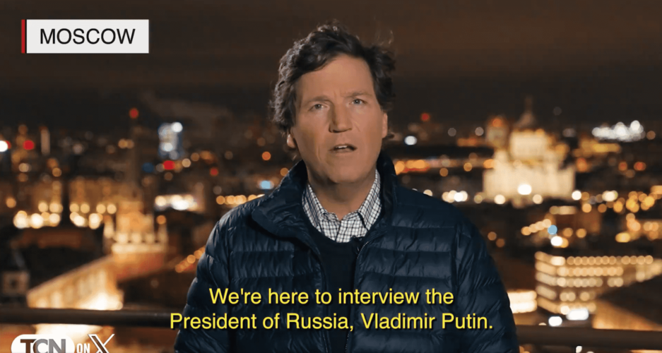 Tucker Carlson has confirmed he will be interviewing Russian Federation President Vladimir Putin to talk about the war in Ukraine. In a four minute X video clip