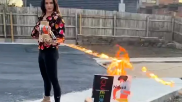 Republican Valentina Gomez, who is running for Missouri Secretary of State, torched the LBGTQ agenda with a flamethrower and a scorched-earth book ban proposal.