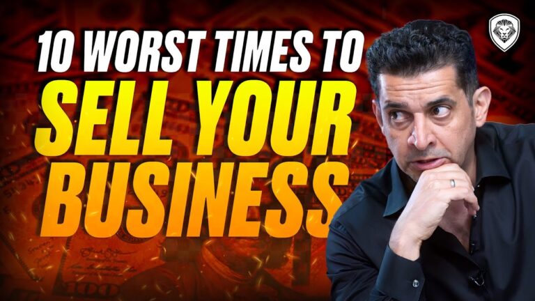Selling your business at the wrong time could rob your fortune of a five-times multiplier. In this video, Patrick Bet-David explains the 10 worst times to sell