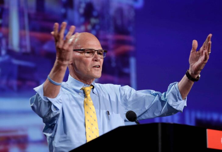 Democrat strategist James Carville casually used the term wetwork, a euphemism for assassination, to refer to his party’s line of attack against Donald Trump