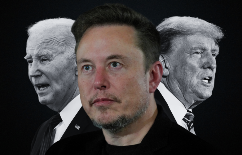 Elon Musk will not make financial contributions to either Joe Biden or Donald Trump during their 2024 campaigns, pledging to remain neutral in the race.