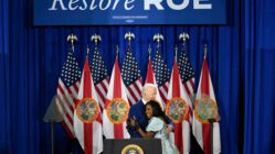 President Joe Biden traveled to Tampa, Florida to publicly criticize the state’s upcoming abortion ban, hoping to gin up support among the Democratic base. (AP Photo/Phelan M. Ebenhack)