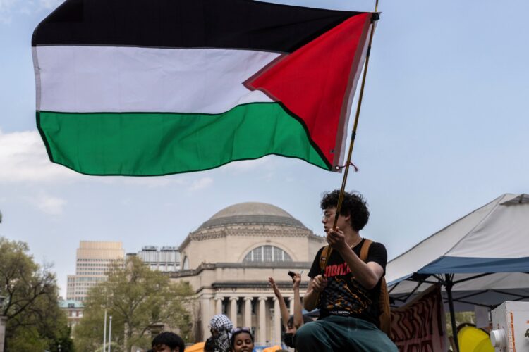 Pro-Palestine protesters at Columbia University forced their way into Hamilton Hall before dawn on Tuesday in a demonstration against the Israel-Hamas war.