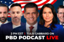 Tulsi Gabbard joined the PDB Podcast for a live podcast in front of a sold-out studio audience, addressing rumors of her possible partnership with Donald Trump.