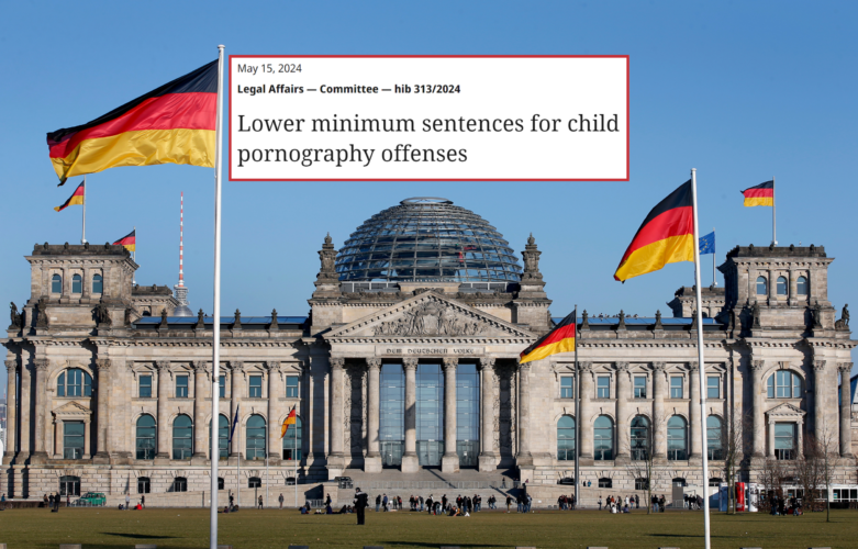 Germany's Parliament voted to lower the criminal penalties for possession of child pornography, downgrading the offense from a felony to a misdemeanor.