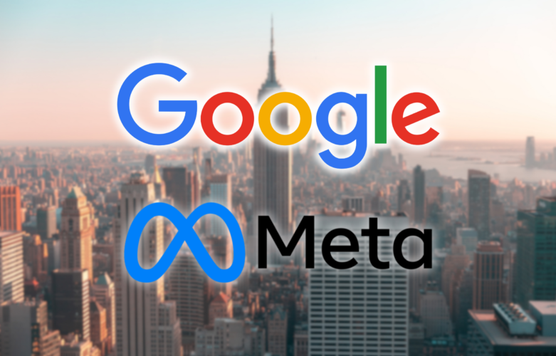 Google, Meta Platforms, and other tech companies are lobbying against two New York bills protecting minors online, spending nearly $1 million on the effort.