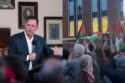On Wednesday, billionaire tech mogul Peter Thiel was temporarily trapped inside a campus building at Cambridge University by a group of Palestine protestors