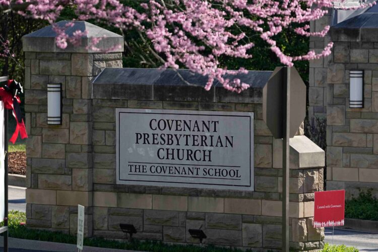Nashville news executive Michael Patrick Leahy is facing charges for reporting on the leaked manifesto of transgender Covenant School shooter Audrey Hale. (AP Photo/George Walker IV, File)