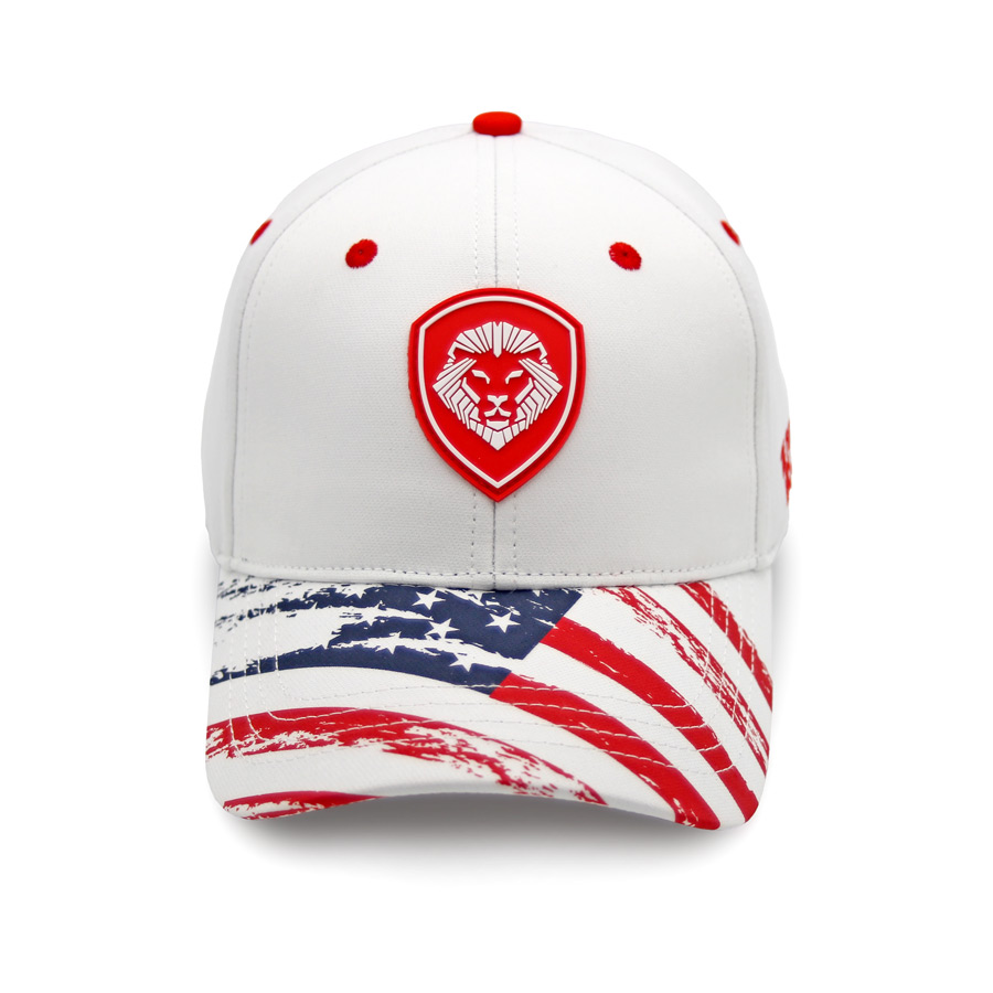 FLAG HAT - WHITE/RED