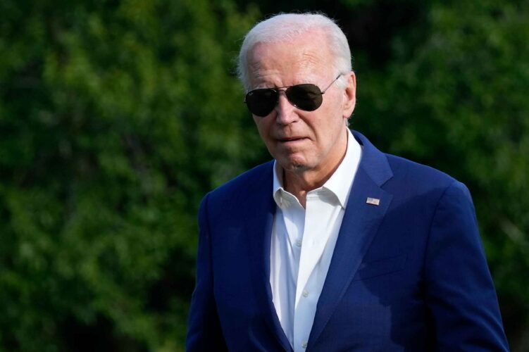 President Joe Biden told Congressional Democrats that he has no intention to comply with calls for him to resign, and said it is time for the drama to “end.”