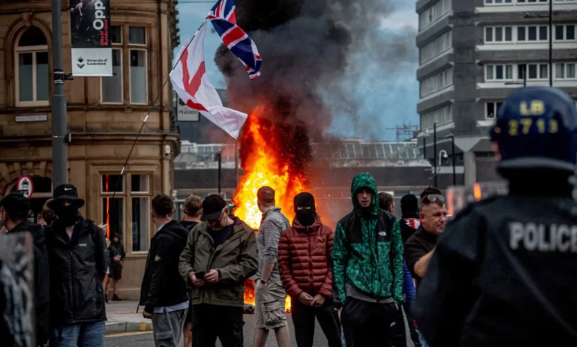 UK authorities are warning that retweeting information about the ongoing nationalist riots could be a criminal offense punishable by fines and jail time.