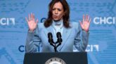 Kamala Harris addressed the Congressional Hispanic Caucus Institute's Annual Leadership Conference ahead of the election in an effort to win the Hispanic vote.