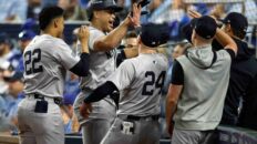 The New York Yankees triumphed over the Kansas City Royals in Game 3 of the American League Division Series (ALDS), largely thanks to Giancarlo Stanton.