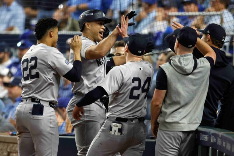 The New York Yankees triumphed over the Kansas City Royals in Game 3 of the American League Division Series (ALDS), largely thanks to Giancarlo Stanton.