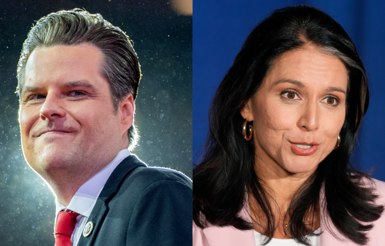 Donald Trump has nominated Matt Gaetz as US Attorney General and Tulsi Gabbard as Director of National Intelligence, adding to his growing bipartisan coalition.